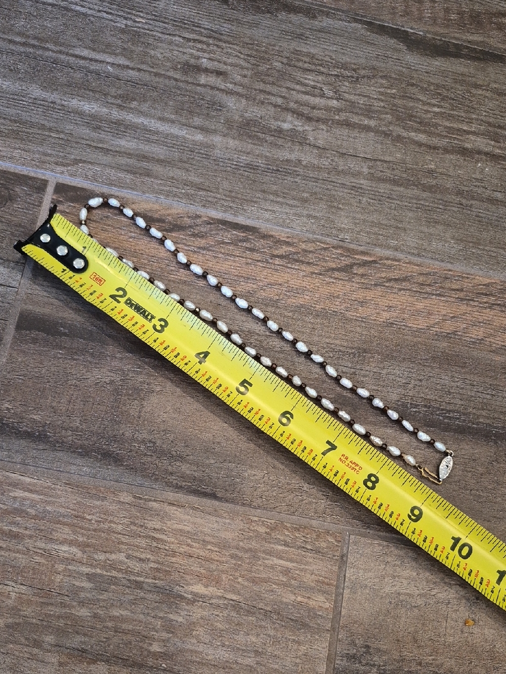 Vintage Freshwater Pearl Seed Bead Necklace, Hook Closure - Picture 6 of 6